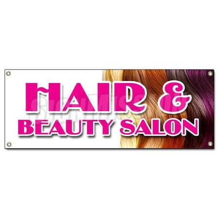 Signmission HAIR & BEAUTY SALON BANNER SIGN manicure hairdresser stylist walk-in B-Hair & Beauty Salon